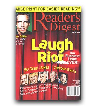 مجلات انگلیسی reader digest laugh riot (شورش خنده)
