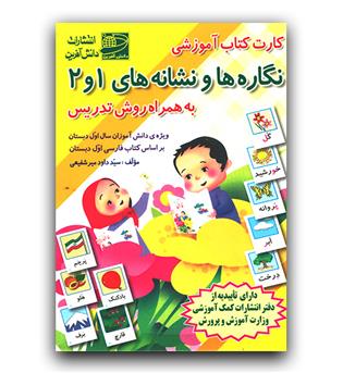 کارت نگاره ها و نشانه های 1 و 2 به همراه روش تدریس